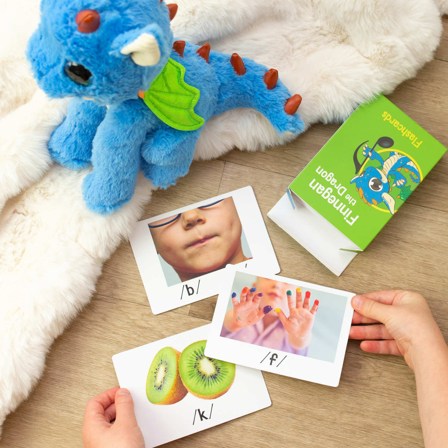 Finnegan Early Literacy Note Cards and Pocket Chart