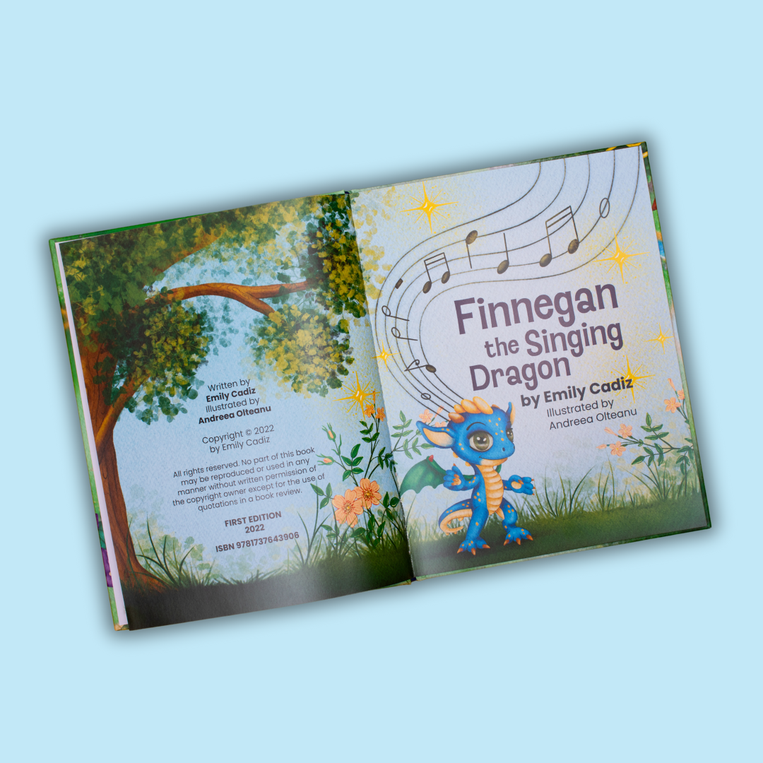 Plush and Finnegan the Singing Dragon - Hardback Book