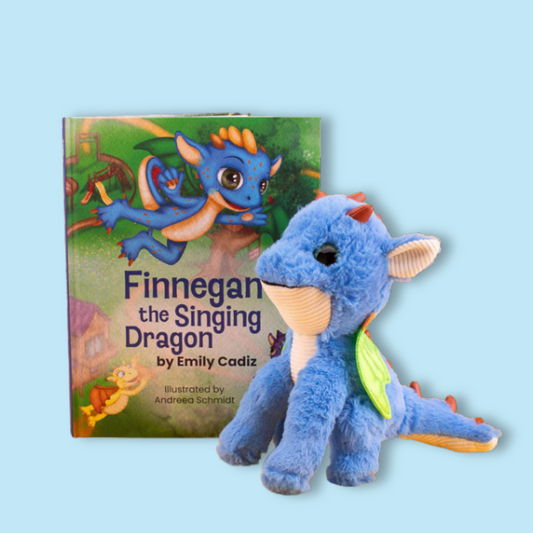 Plush and Finnegan the Singing Dragon - Hardback Book